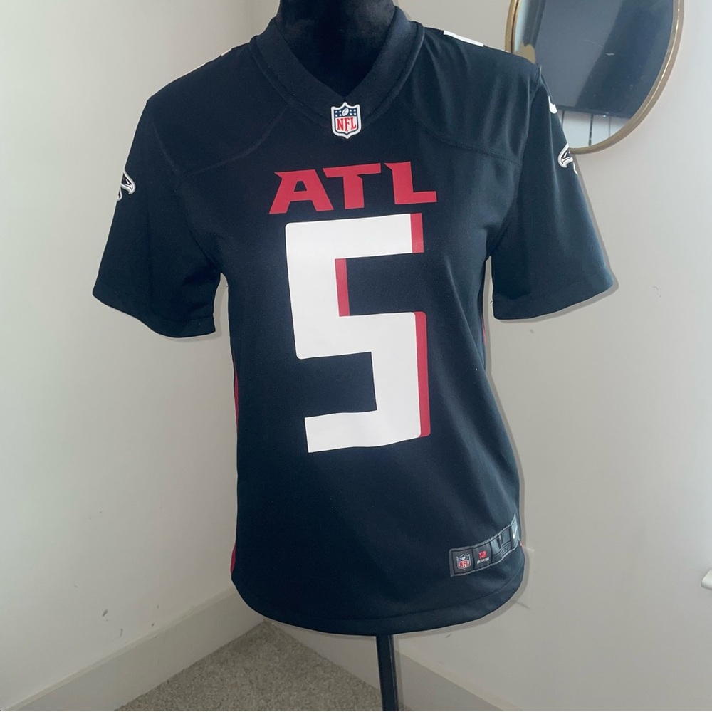 NFL Atlanta Falcons Black and Red Jersey